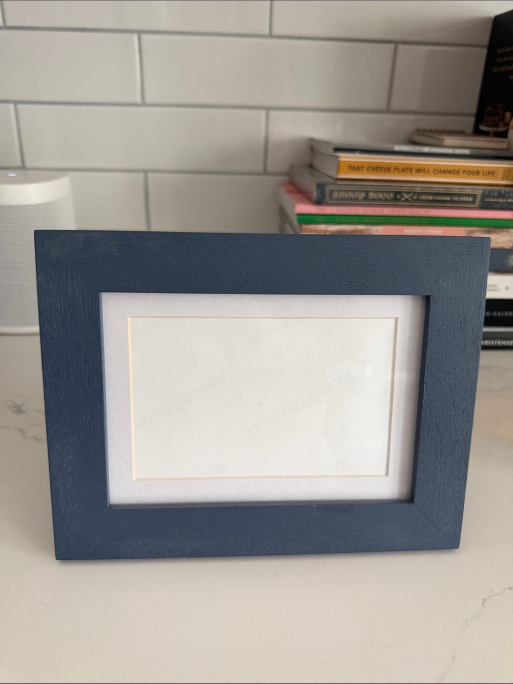 4”x6” Navy Blue Wood Photo Frame